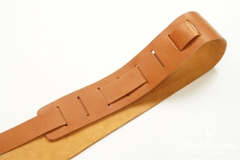 Plain Leather - Camel & Oval Studs